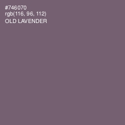 #746070 - Old Lavender Color Image